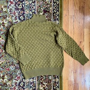 Knox Rose Olive Green Textured Sweater